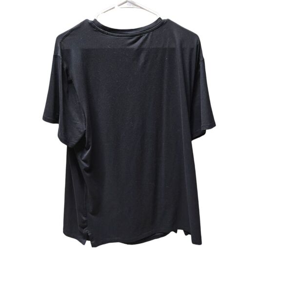 All in Motion Men's Black T-Shirt Super Soft Stretchy Jersey Knit Tee Pullover - Picture 2 of 3